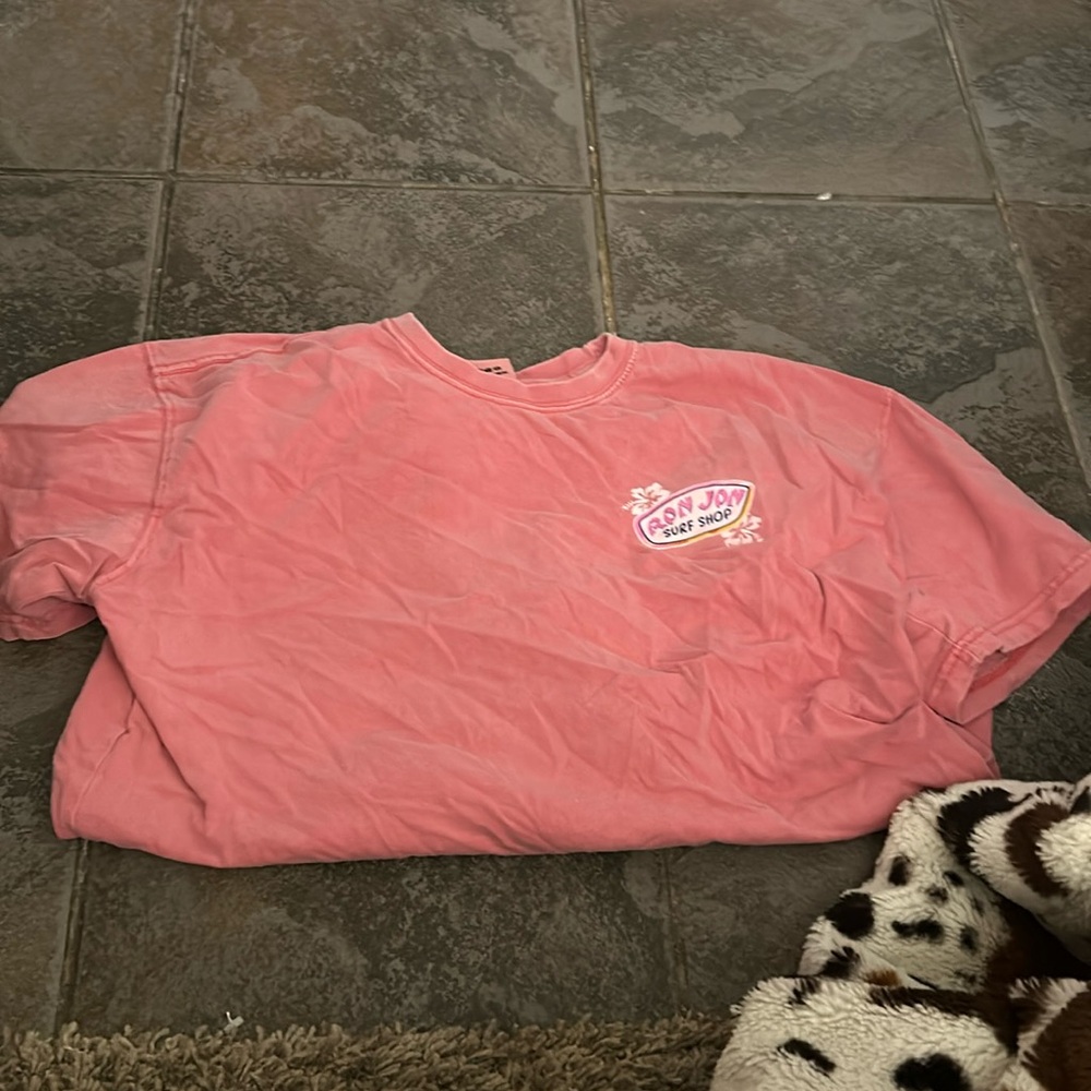 pink ron john surf shop tee